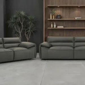 Buxton Sofa + Loveseat (Grey)
