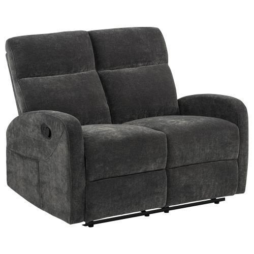 Hamilton Charcoal Grey Chenille Loveseat